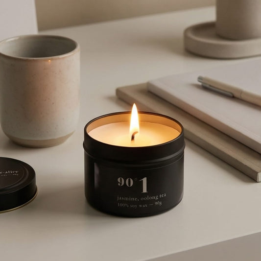 90°1 Jasmine Oolong Tea Scented Candle | 100% Soy Wax | 90g
