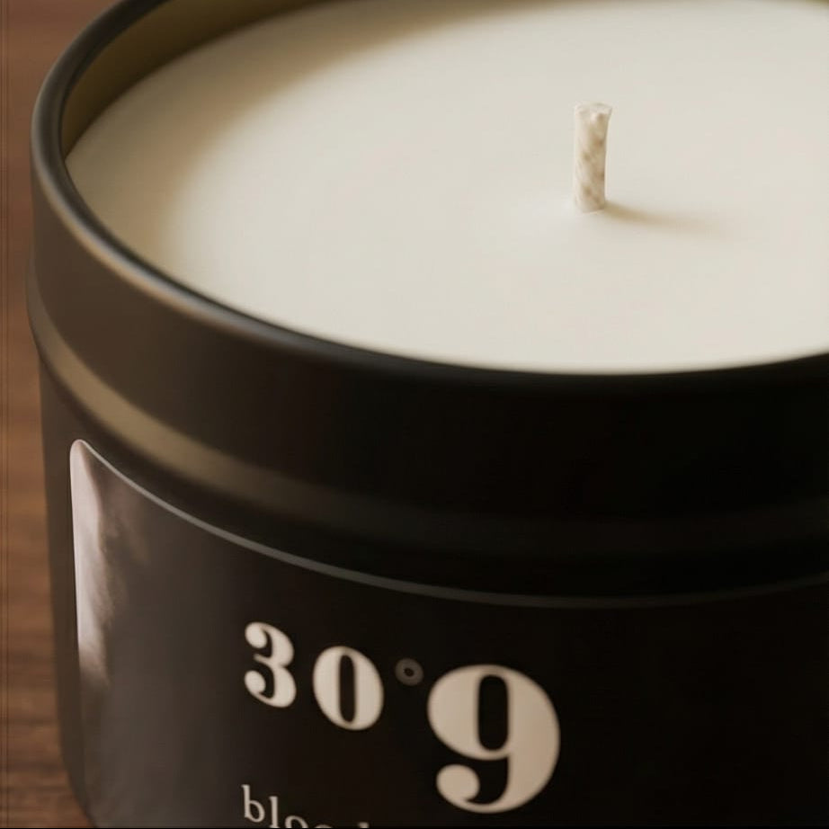 30°9 Blood Orange White Tea Scented Candle | 100% Soy Wax | 90g
