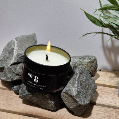 90°8 Jasmine Peppermint Scented Candle - 90g
