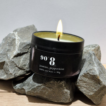 90°8 Jasmine Peppermint Scented Candle - 90g