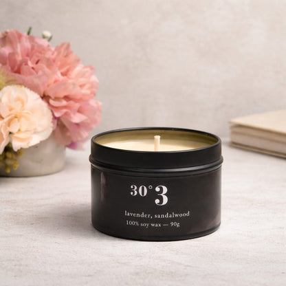 30°3 Lavender Sandalwood Scented Candle - 90g